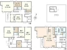 【埼玉県/さいたま市浦和区岸町】さいたま市浦和区岸町1丁目戸建 間取り図