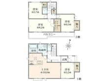 【埼玉県/川口市芝高木】川口市芝高木1丁目5759番新築戸建てE号棟 間取り図