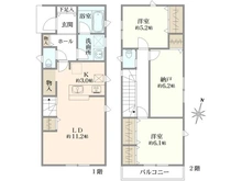 【埼玉県/新座市野寺】新座市野寺一丁目新築戸建て3号棟 間取り図