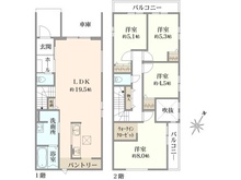 【埼玉県/さいたま市大宮区堀の内町】さいたま市大宮区堀の内町1丁目新築戸建　2号棟 間取り図
