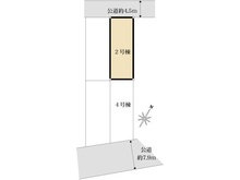【埼玉県/さいたま市大宮区堀の内町】さいたま市大宮区堀の内町1丁目新築戸建　2号棟 区画図