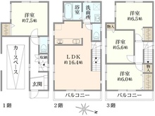 【埼玉県/さいたま市浦和区本太】さいたま市浦和区本太5丁目 中古戸建 間取り図