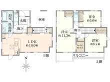 【埼玉県/さいたま市緑区大字三室】さいたま市緑区三室 新築戸建て 間取り図