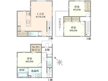 【埼玉県/川口市戸塚東】川口市戸塚東1丁目　1号棟 間取り図
