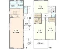 【埼玉県/さいたま市南区大字円正寺】さいたま市南区大字円正寺　1号棟 間取り図