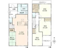 【埼玉県/さいたま市桜区大字神田】さいたま市桜区大字神田　戸建 間取り図