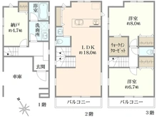 【埼玉県/さいたま市南区南浦和】さいたま市南区南浦和3丁目　A号棟 間取り図