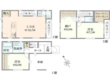 【埼玉県/さいたま市南区南浦和】さいたま市南区南浦和3丁目　C号棟 間取り図