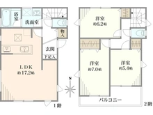 【千葉県/松戸市樋野口】松戸市樋口／戸建 間取り図