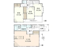 【千葉県/松戸市八ケ崎】松戸市八ケ崎2丁目／戸建 間取り図
