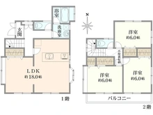 【千葉県/松戸市栗ケ沢】松戸市栗ケ沢 間取り図