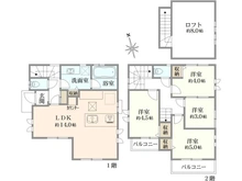 【千葉県/流山市青田】流山市青田／新築戸建 間取り図