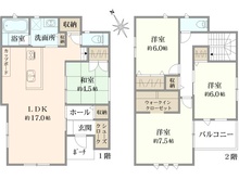 【千葉県/印西市草深】印西市草深／新築戸建　3号棟 間取り図