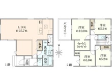 【千葉県/柏市布施新町】柏市布施新町4丁目1号棟／新築戸建 間取り図