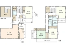 【千葉県/柏市ひばりが丘】柏市ひばりが丘／戸建 間取り図