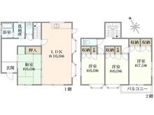 【千葉県/船橋市丸山】船橋市丸山3丁目　中古戸建 間取り図