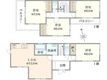 【千葉県/船橋市夏見台】船橋市夏見台4丁目 間取り図