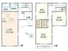 【千葉県/船橋市南三咲】船橋市南三咲1丁目　新築戸建 間取り図