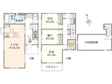 【千葉県/船橋市夏見台】船橋市夏見台2丁目新築戸建て2号棟 間取り図
