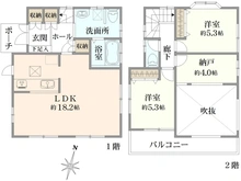【千葉県/松戸市古ケ崎】松戸市古ケ崎　中古戸建 間取り図