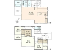【千葉県/船橋市薬円台】船橋市薬円台3丁目　中古戸建 間取り図