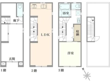 【東京都/台東区東上野】東上野4丁目戸建 間取り図