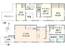 【千葉県/市川市香取】市川市香取1丁目 新築戸建て3号棟 間取り図
