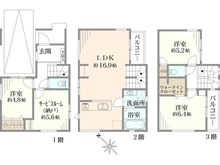 【東京都/江戸川区江戸川】江戸川区江戸川2丁目新築戸建て 間取り図