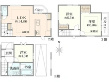 【東京都/江東区大島】江東区大島七丁目　新築戸建て　A号棟 間取り図
