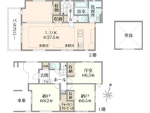 【東京都/練馬区石神井台】石神井台戸建て 間取り図
