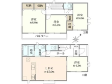 【千葉県/八千代市勝田台】八千代市勝田台B棟 間取り図