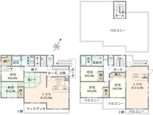 【千葉県/佐倉市ユーカリが丘】佐倉市ユーカリが丘二丁目戸建て 間取り図