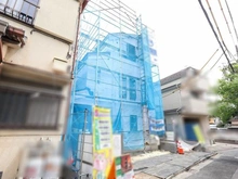 【東京都/江戸川区大杉】江戸川区大杉三丁目　No1 建築中の外観：全2棟／手前側