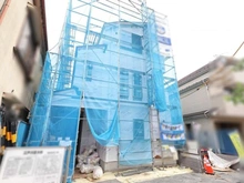 【東京都/江戸川区大杉】江戸川区大杉三丁目　No1 建築中の外観：全2棟／手前側