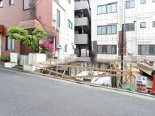 【東京都/江東区大島】江東区大島八丁目　戸建てB号棟 現地（建築前）：全2棟／左側