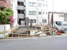 【東京都/江東区大島】江東区大島八丁目　戸建てB号棟 現地（建築前）：全2棟／左側