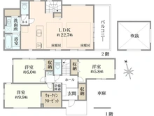 【東京都/練馬区上石神井南町】練馬区上石神井南町 新築戸建て 間取り図