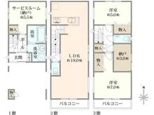 【東京都/江東区大島】江東区大島8丁目1号棟 間取り図