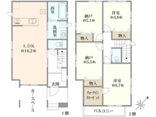 【千葉県/浦安市海楽】浦安市海楽1丁目D号棟 間取り図