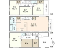 【東京都/江東区北砂】北砂七丁目1号棟 間取り図