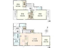 【東京都/江戸川区篠崎町】江戸川区篠崎町3丁目　新築戸建　5号棟 間取り図