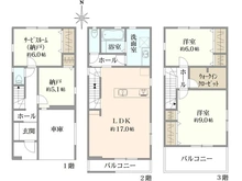 【東京都/江東区大島】江東区大島7丁目　1号棟 間取り図