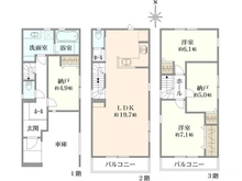 【東京都/江東区大島】江東区大島7丁目　2号棟 間取り図