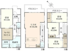 【東京都/江戸川区南小岩】江戸川区南小岩7丁目　新築戸建て1号棟 間取り図