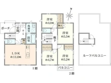 【東京都/葛飾区東新小岩】葛飾区　東新小岩7丁目　中古戸建 間取り図
