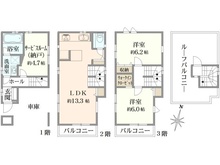 【東京都/江東区古石場】江東区古石場2丁目 中古戸建 間取り図