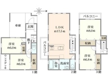【東京都/足立区竹の塚】足立区竹の塚3丁目 中古戸建 間取り図