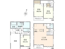 【千葉県/千葉市稲毛区轟町】千葉市轟町2期1棟 間取り図