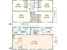 【千葉県/八千代市大和田新田】八千代市大和田新田2期　1号棟 間取り図