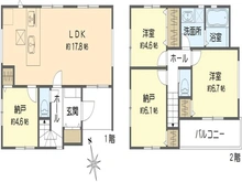 【東京都/杉並区高井戸西】杉並区高井戸西1丁目　新築戸建　2号棟 間取り図